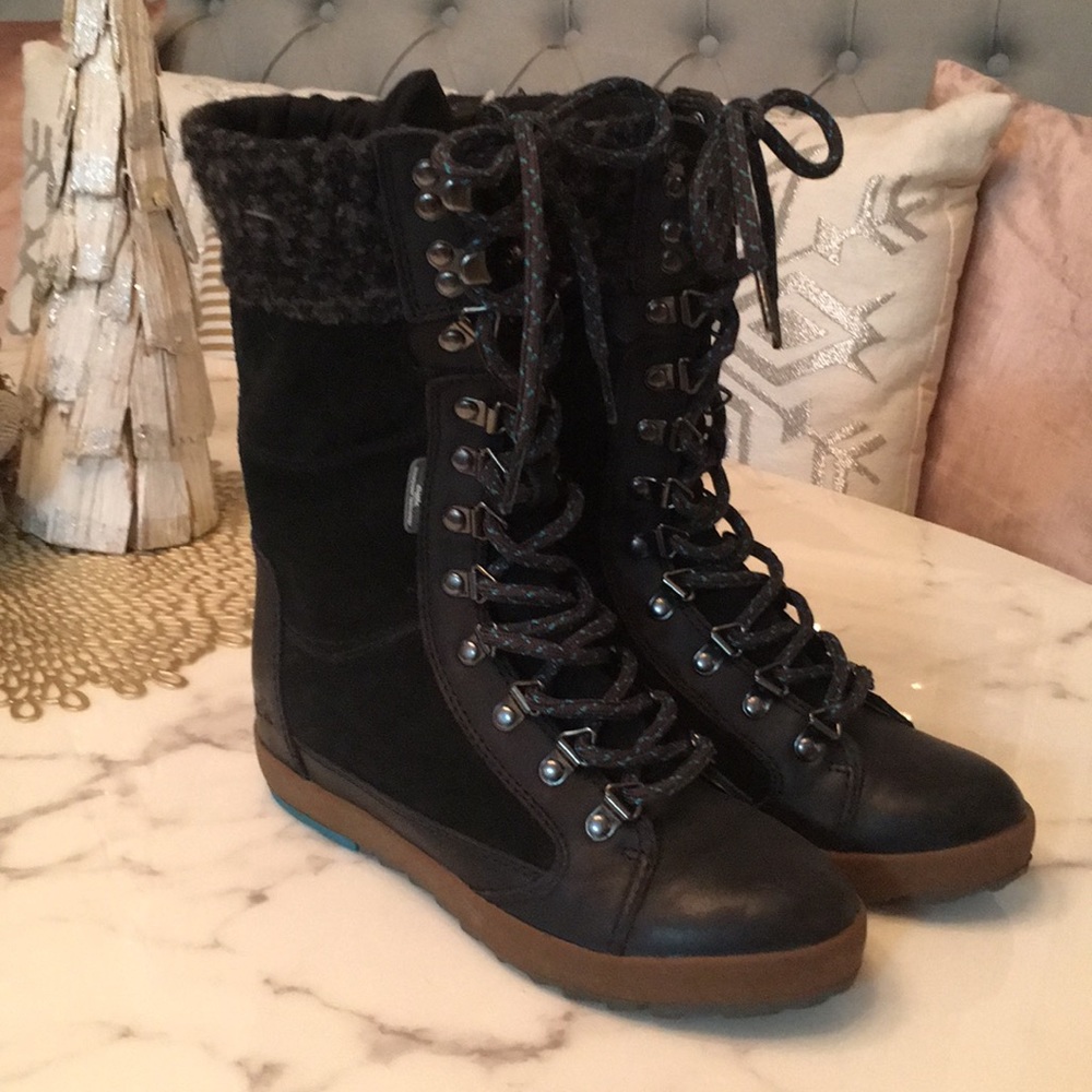 Healed winter boots